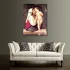Figure féminine toile Art le baiser William Adolphe Bouguereau célèbre peinture peinte à la main oeuvre salon décor