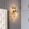 Wandlamp Woonkamer Licht Luxe Achtergrond Kristalnet Rood Slaapkamer Nachtkastje Modern Minimalistisch Gangpad