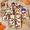 12 Pz / set Halloween Gnomi appesi Ciondolo in legno Albero d'autunno Ornamento Vacanze Decorazioni per la casa Favore di partito XBJK2307