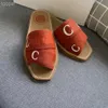 Damespantoffels met één woord Modieuze Romeinse sandalen, Strand Outdoor All-Matching Letters Platte pantoffels Kwaliteit