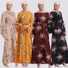 New Fashion Abito con stampa musulmana Donna Abaya e Hijab Jilbab Abbigliamento islamico Maxi Abito musulmano Burqa Dropship March Gonna lunga286Y