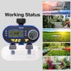 Watering Uitrustingen Aankomst Twee Outlet Tuin Digitale Elektronische Water Timer Solenoid Tuin Irrigatie Controller voor Tuin Yard#21060 230710