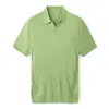 Мужские рубашки T Lyocell 69,6% хлопок 23,2% шелк 7,2% вязаная рубашка поло с коротким рукавом с коротки