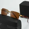 Fashion Mercedes-Benz topzonnebril Z55 Nieuwe frameloze zonnebril voor heren en dames Benz Plate Leg Glasses met logobox