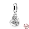 925 Argent Fit Pandora Charme Nouvelle Maman Amour Infinity Coeur Dreamcatcher Perles Dangle Mode Charmes Ensemble Pendentif DIY Fine Perles Bijoux