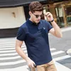 Kadınlar Tişört Nakış Erkek Gömlekleri Hazzys Marka Pamuk Kısa Kollu T-Shirt Yaz Erkek Moda Günlük İş Polo Gömlek Tees 230710