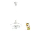 Electric Fans Cameras Fan Chandelier Cooling Fan Ceiling Light Lamp Holder Head Shaking Dimmable 3-speed Wind for Bedroom Study