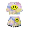 Men s Tracksuits Noa Kirel music fans Fitted Crop midriff baring sets Printed short tshirt gym streetwear pop pant 230711