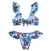 Falbala fission costume da bagno bikini sexy stampato