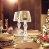 Portacandele in cristallo a forma di lampada in stile europeo per la decorazione della stanza di casa Centrotavola da tavolo Coffee Cafe Bar Decor