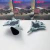 Aeronave Modle Diecast Alloy 1 100 Scale Russian Metal Fighter Su 57 Modelo de avião Su 57 Plane For Boy Toy Gifts Collection 230710