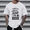 T-shirts pour hommes Mens Summer Fashion Casual Fasten 3D Digital Printing Shirt Short Sleeve Top Medium Tall Long For Men