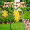 Watering Equipments Crazy Flower Garden Sprinkler 720 Rotating Yard Sprinklers Funny Dancing Daisy Lawn Watering for Garden Yard Decoration 230710