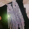 Stud Luxury Shiny Nappa Orecchini pendenti per donna Bijoux Fashion Show Lady s Statement Long Drop Jewelry Gifts 230710