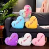 Plush Dolls 3630CM Glowing Heart Shaped Pillow Stuffed Decorate I LOVE U Colorful Luminous Toy Kids Companion Present Lovers Gift 230711