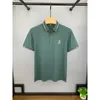 Herren-T-Shirts, luxuriöses, merzerisiertes Baumwoll-Kurzarm-T-Shirt mit Polo-Ausschnitt, High-End-Shirt, loses 2023, besticktes Sommer-Top, M 4XL 230711