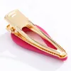 Fashion summer Dopamine candy color crocodile clip resin diamond drip oil spring clip French women's bangs clip Gift Jewelry