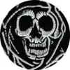 Fashion SOA Reaper Crew Embroidered Iron On Patch Motorcycle Heavy Metal Punk Applique Badge Front Patch 3 5 G0448272d