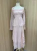 Abiti casual Abito dolce vintage in chiffon rosa Donna A-Line Francia Elegante festa Midi Manica svasata stile coreano femminile Estate 2023