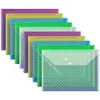 Materiali di archiviazione 10pz Lettera A4 Cartelle di file impermeabili di grande capacità per l'archiviazione di file Organizzazione di desktop Porta documenti trasparente colorato 230710