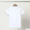 Men'S T-Shirts Menst-Shirt Summer Mens Womens Short Sleeves Fashion Tee Pure Cotton Quality Shirts Leisure Classic Pattern Size M-3X Dh7Wk