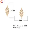 Chains Cordial Design 50Pcs Jewelry Accessories DIY Making Genuine Gold Plating Cubic Zirconia Charms Hand Made Fingernail Findings 230710