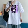 Men's T Shirts Game Graphic Shirt Summer Casual Tees Tops Harajuku Kawaii Raiden Shogun/sucrose/amber Unisex Oversized Short Sleeve