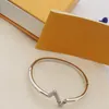 Bracelets Designer Jewelry Women Bracelets Designer For Women Rose Gold Color Letter Gold Plated Stainless Steel Wedding Lovers Gift Jewelry F9ns#