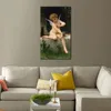 Canvas Art Cupid with Butterfly Classical Portrait William Adolphe Bouguereau Painting Handmade Exquisite Wall Decor