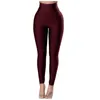 Pantalons actifs femmes solides Leggings sans couture femmes collants d'entraînement doux tenues de Fitness Yoga taille haute vêtements de sport Spandex Autum