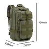 Sacs polochons hommes 25L sac à dos sport militaire extérieur tactique poche multifonctionnel étanche randonnée Camping 230710