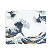 Mouse Pads Wrist Oil Painting Hokusai Waves Creative Office Keyboard Pad Mouse Mat Anti Desk Custom Desk Pad Decorations R230711