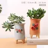 Planters Pots Three-Nsional Flower Kneading Ceramic Succent Flowerpot Handmade High Style Painted Small Basin Container Drop Deliv Dhcaq