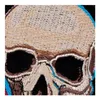 KO Boxing Skull Motorcycle Patch Boxing Skull Embroidered Iron On Or Sew On Patches 4 3 25 INCH 302k