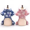 Vêtements pour chiens Star Moon Print Puppy Fleece Warm Winter Coat Jumpsuit Pet Hooded Pyjamas Nice