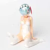 Actie Speelfiguren 11.5 CM Anime Figuur Opnieuw Leven In Verschillende Wereld Van Nul Sexy Witte Pyjama Model Poppen Speelgoed Gift Verzamelen Boxed Ornament R230710