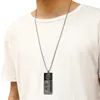 Collane con ciondolo Collana anime vintage Hip-hop occidentale Lega di acciaio inossidabile semplice Gioielli da donna alla moda