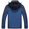 Herrenjacken Marke Jacke Männer Wasserdicht Winddicht Kapuze Atmungsaktive Herren Und Mäntel Windjacke Mantel Plus Größe 5XL Fleece Kleidung