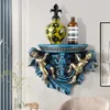 Novelty Items European Creative Resin Angel Wall Storage Shelf Living Room Crafts Decor Hanging Shelves Home Decoration Accessories 230710