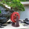 Diy Rotating Water Wheel Tabletop Chinese Waterfall Replacement Fountain Wheel Pond Decoration L230620