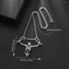 Pendentif Colliers 5 Pcs Rétro Hip-Hop Squelette Os Collier Court Collier De Mode Bijoux De Costume Pour Homme Femmes Adolescents