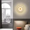 Vägglampa Modern nordisk design Marmormonterad lampatta El Sovrum Sängbord Vardagsrum Bakgrund Gang Verandalampa