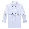 Altri Abbigliamento Primavera estate Ristorazione uniforme manica lunga da uomo giacca da cuoco cucina uniforme da lavoro hotel cameriere ristorante vestiti x0711