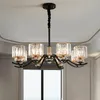 Éclairage moderne de lustre en cristal clair de lustres K9 pour des lumières de salle à manger de salon