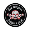 Dieu pardonne hors-la-loi ne pas moto brodé Patch motard fer sur Patch pour veste gilet cavalier broderie Patch F220H