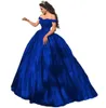 Robes De Quinceanera Princesse Chérie Appliques Robe De Bal Avec Satin À Lacets Plus La Taille Douce 16 Débutante Fête D'anniversaire Robes De 15 Anos 146