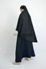 ショール女性謙虚ヘッドカバー Khimar ヒジャーブオーバーヘッドインスタント Amira イスラム教徒イスラム祈りビッグショールスカーフイスラム Niqab アラブ帽子 x0711