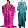 Odzież etniczna afrykańska sukienka dla kobiet Oversize diament Abaya marokański Kaftan suknia wieczorowa dubaj kaftan Dashiki Nigeria Rob3326