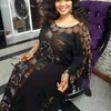 Sukienki afrykańskie dla kobiet jesień Dashiki diamentowe ubrania z afryki Bazin Broder Riche seksowna wąska szata wieczorowa długa sukienka212S