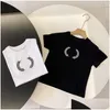 T-Shirts Boys Girls Designer Kids Tees Fashion Letter Printed Tops Parent Child Tshirt Men Women Family Outfits 18 Styles Size 90-15 Dhoq7